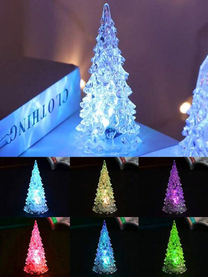 Brăduț de Crăciun luminat multicolor