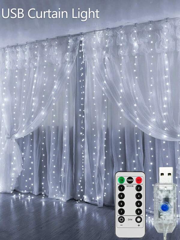 Ghirlandă lumini led franjuri 3*3m